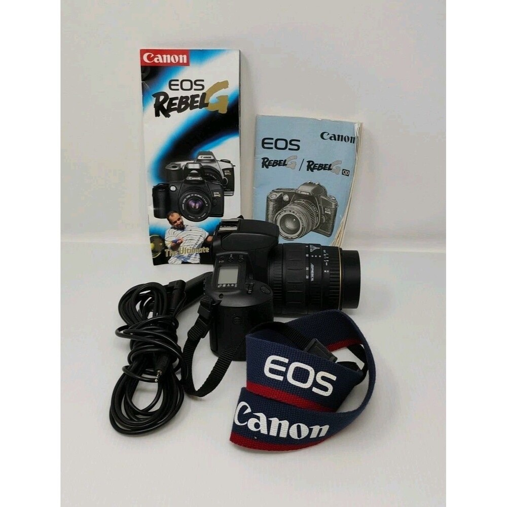 Canon EOS Rebel G 35mm SLR Film Camera w 35-80mm Lens User‎ Guide Remote Shutter